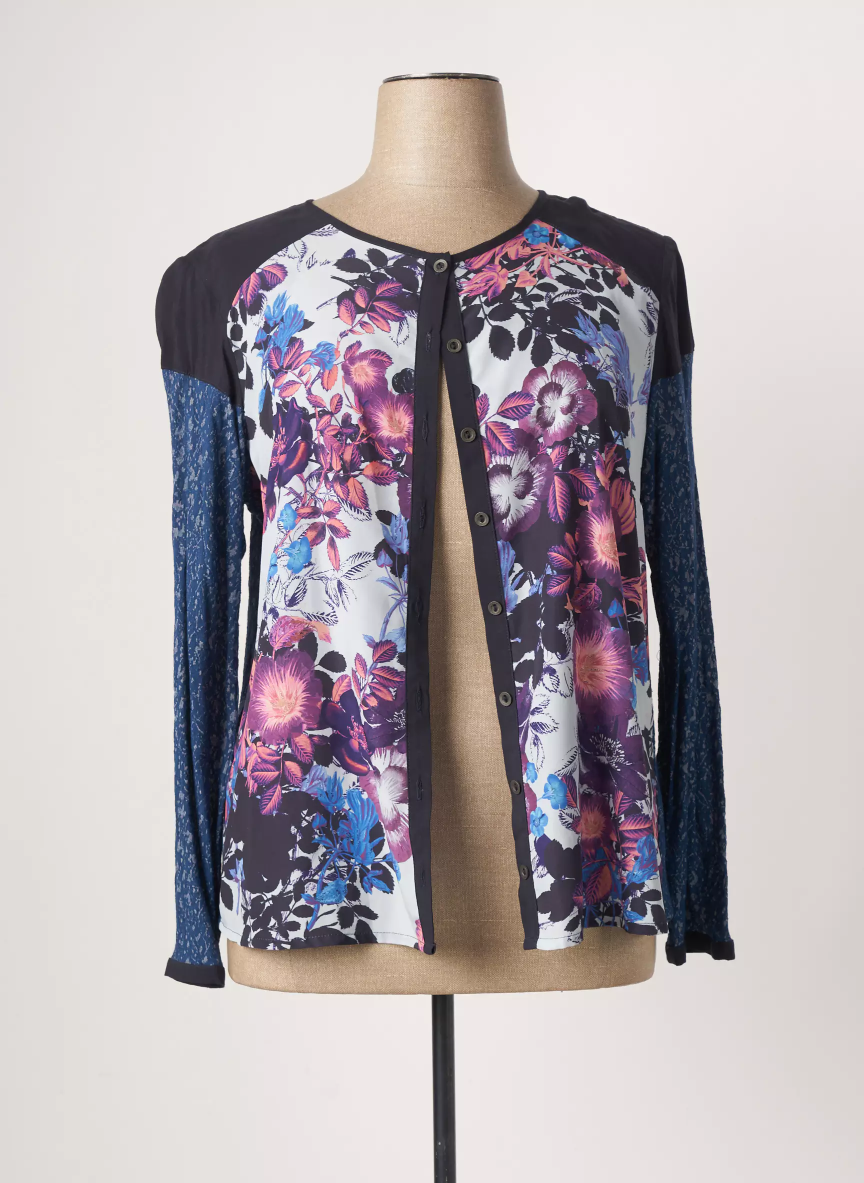 Mae Mahe Chemisiers Femme couleur bleu
