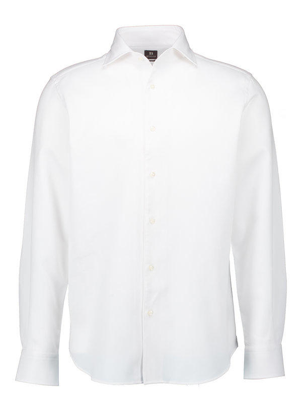 BOGGI MILANO, Hemd, Regular Fit, Baumwolle, weiß
