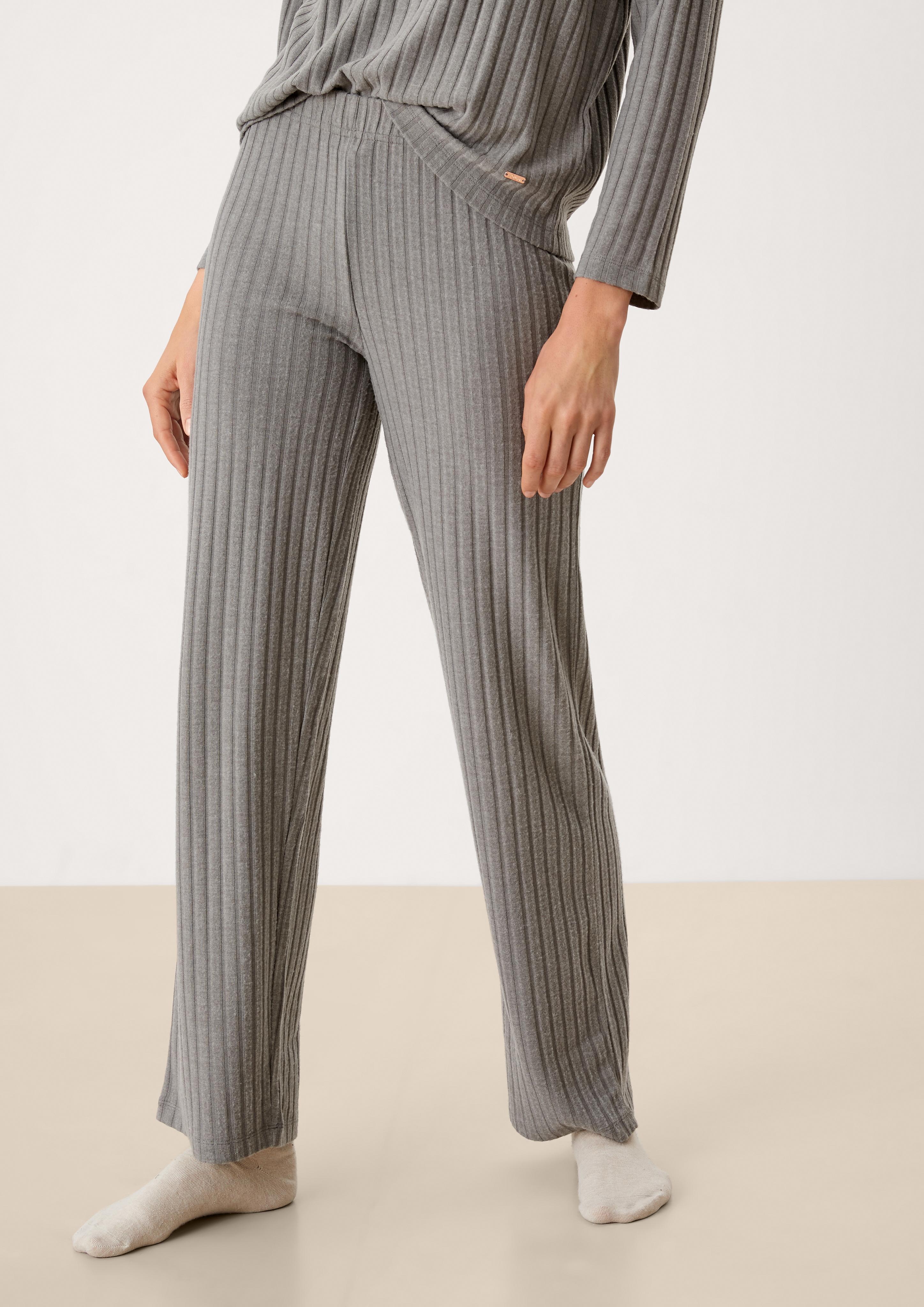 Loungehose mit Rippstruktur  6006275-9100