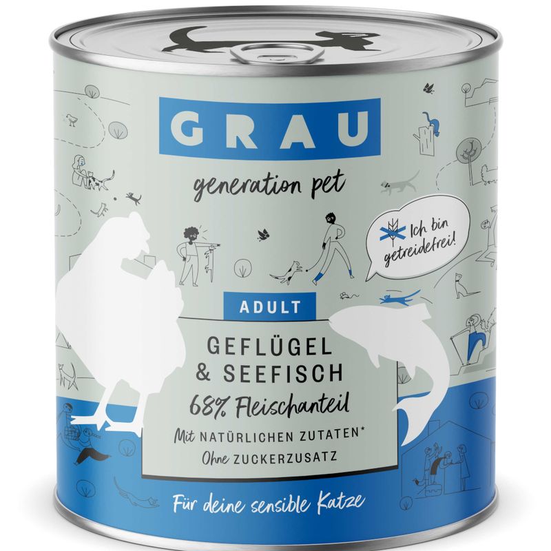 Sparpaket GRAU Adult Getreidefrei 12 x 800 g