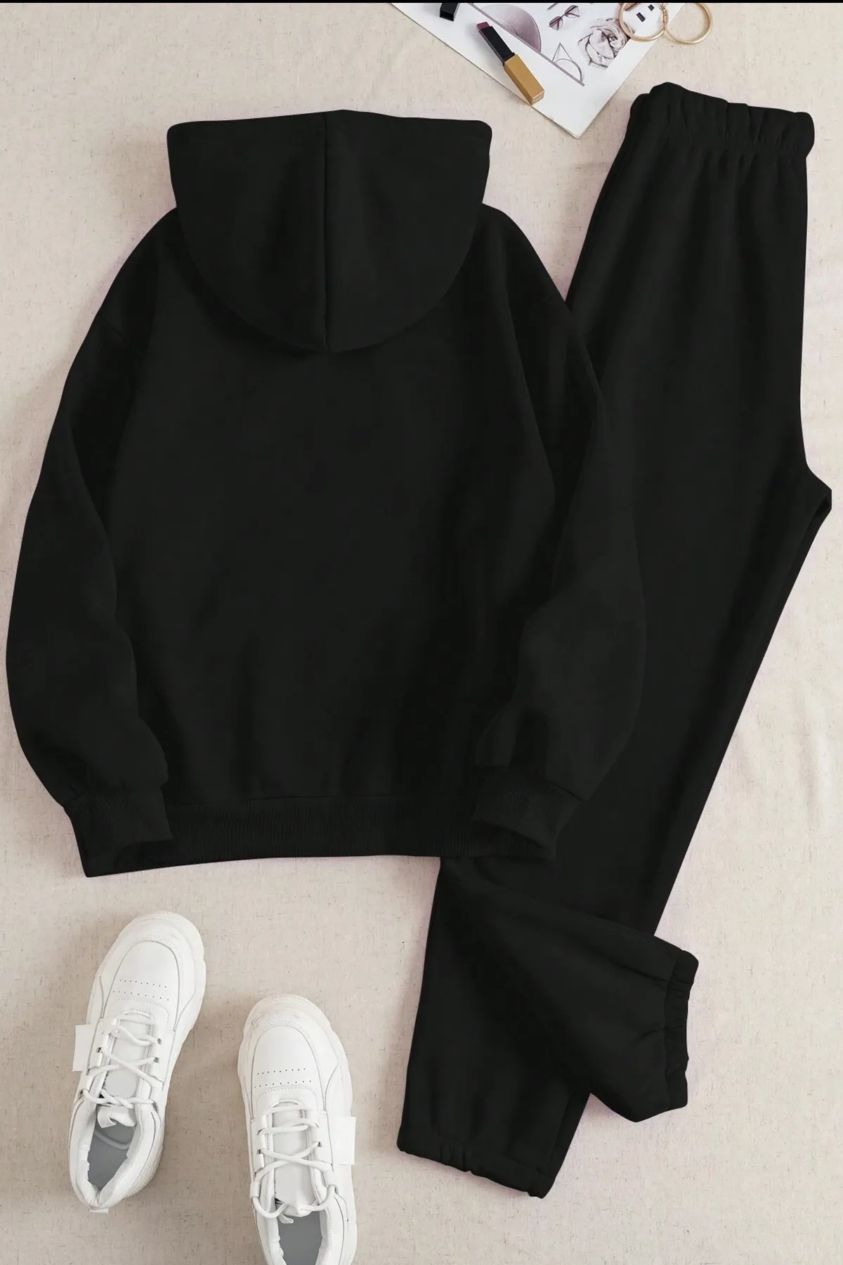 uyguntarz  Bequemes Trainingsanzug-Set mit Sleepy Panda-Aufdruck für Unisex