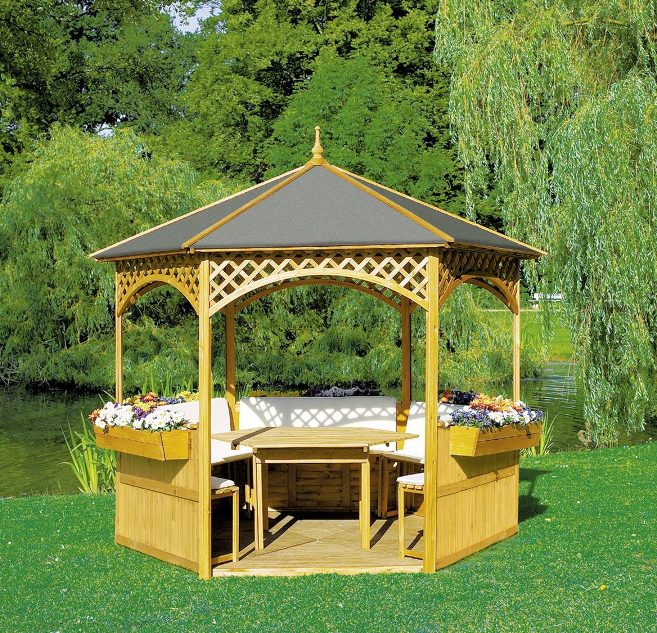 PROMEX Promadino Pavillon Palma mit Dach aus