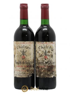 Château Moulin de la Rose Cru Bourgeois  1986 - Lot de 2 Bouteilles