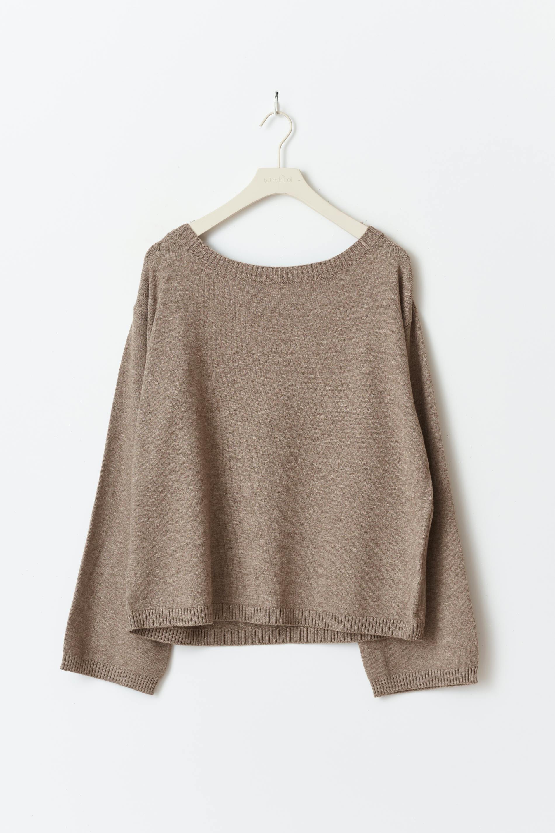Knitted boatneck top