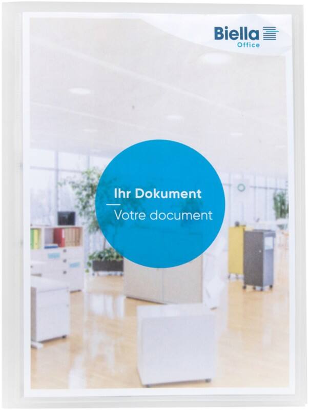 Biella Schnellhefter 164402.03 DIN A4  Karton 23,8 (B) x 31,5 (H) cm Transparent
