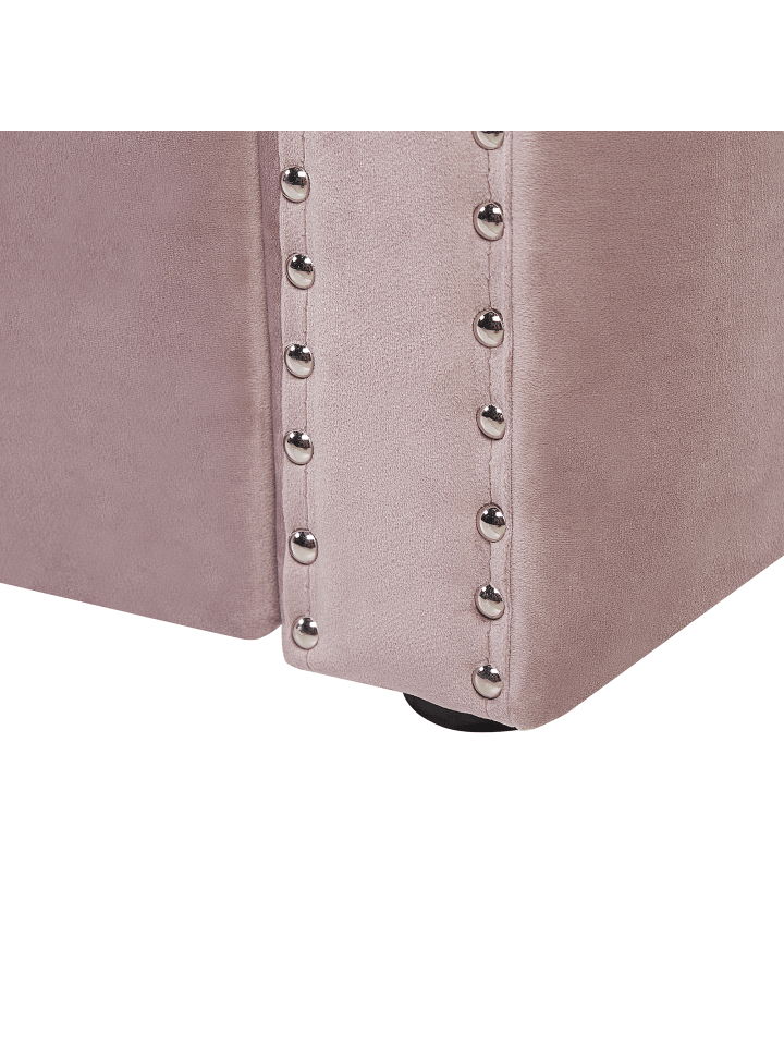 Beliani Tagesbett GASSIN in Rosa - (W) 100 x (H) 88 x (L) 231 cm günstig kaufen onesize