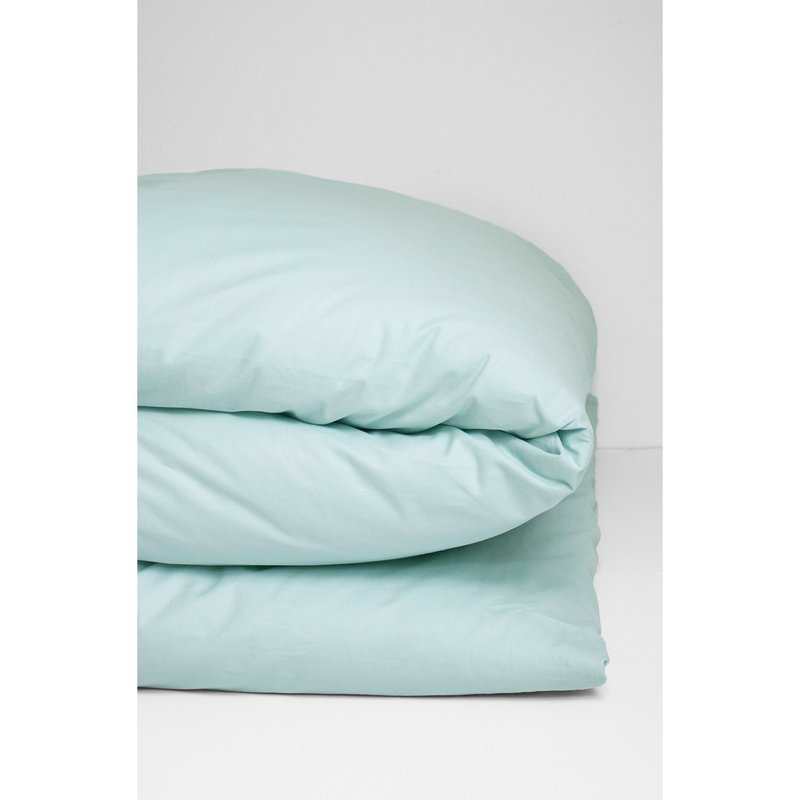 Housse de couette unie en Coton Bio pour lit 1 personne