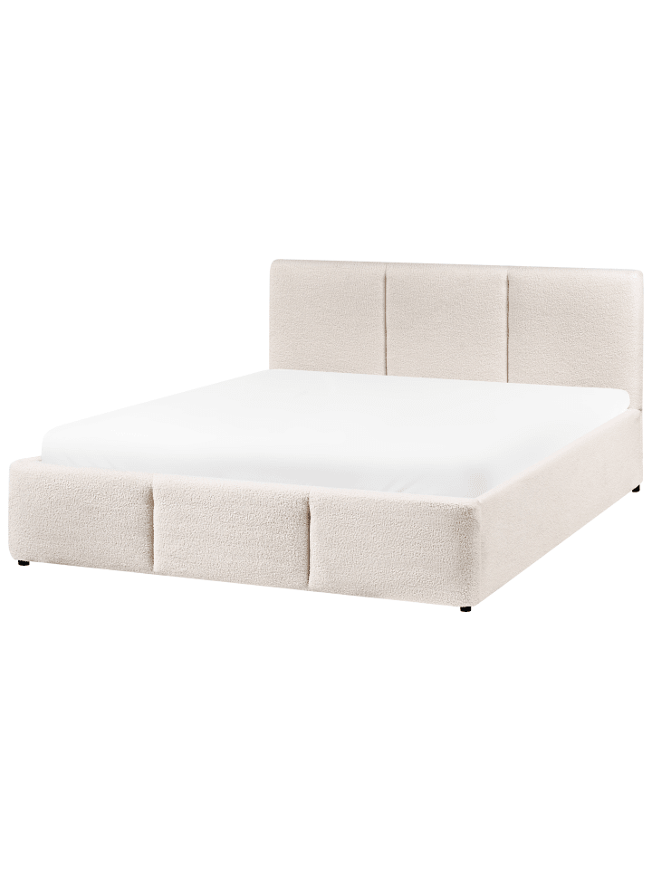 Beliani Doppelbett BOUSSE in Weiß - (W) 151 x (H) 79 x (L) 219 cm günstig kaufen onesize