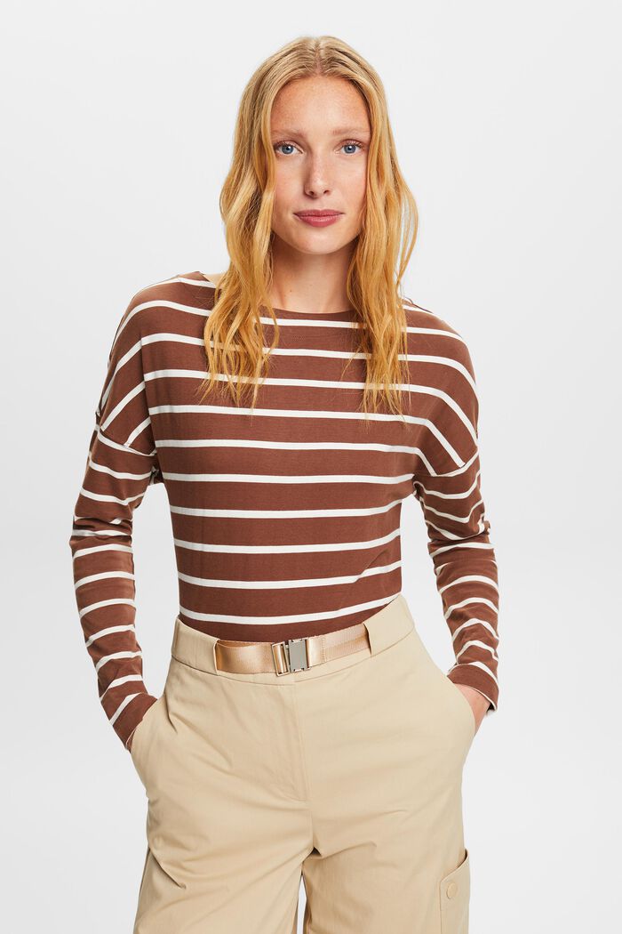 Gestreiftes Longsleeve aus Baumwolle