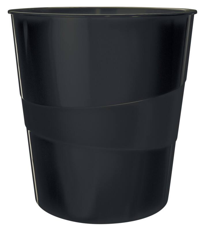 Leitz Papierkorb Recycle Kunststoff Schwarz 29 x 29 x 32,4 cm