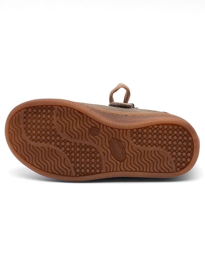 bisgaard Leder-Sneakers in Khaki günstig kaufen
