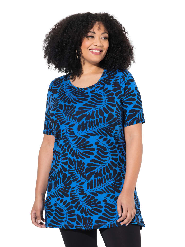 Ulla Popken Longshirt in pfauenblau günstig kaufen