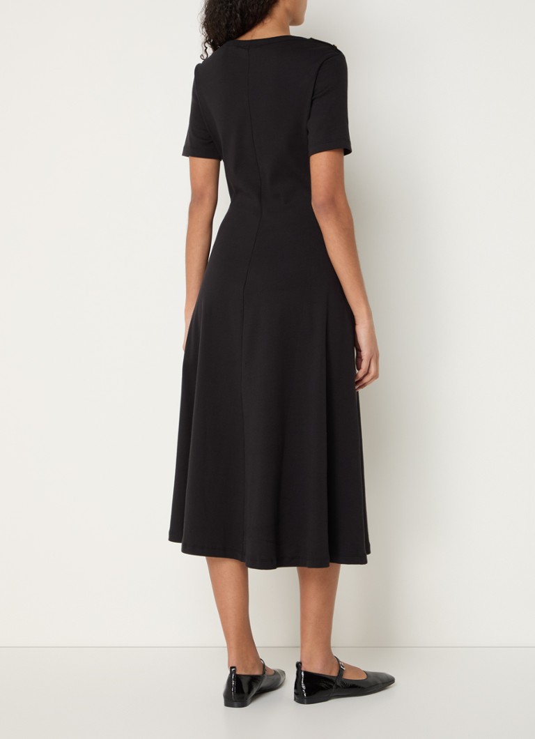 Rochie midi tricotată Tommy Hilfiger cu buzunare laterale