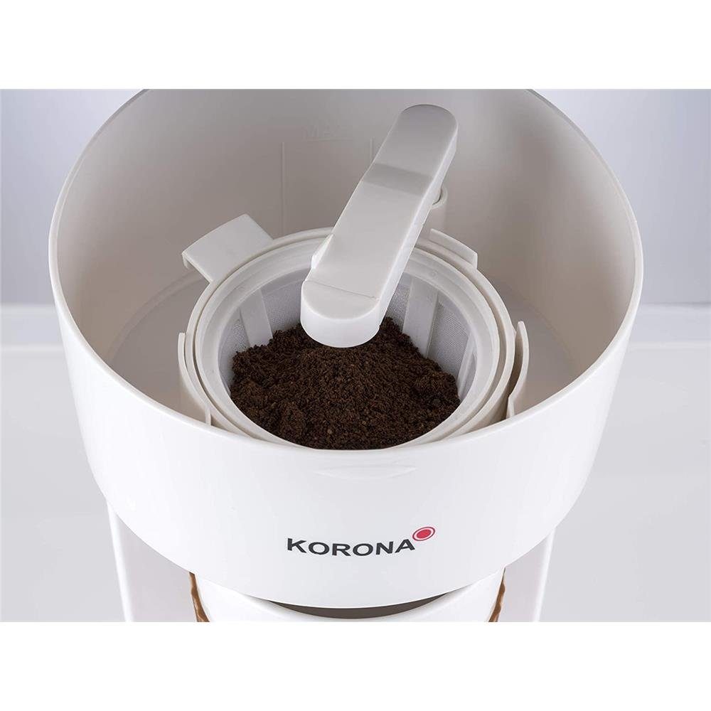 KORONA Filterkaffeemaschine Kaffee to Go Kaffeemaschine mit Becher, optimal für kleine Küchen, Büro, Wohnwagen, Wohnmobil, Camper
