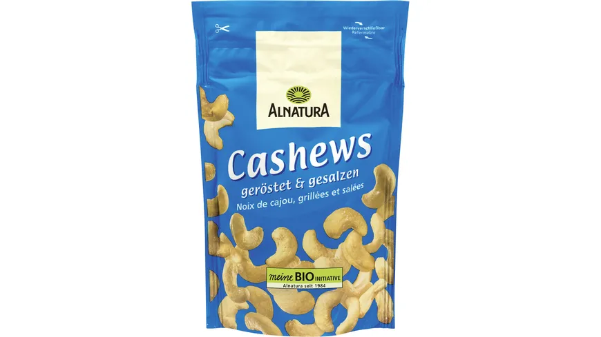 Alnatura Bio Cashewkerne, geröstet und gesalzen 100 g