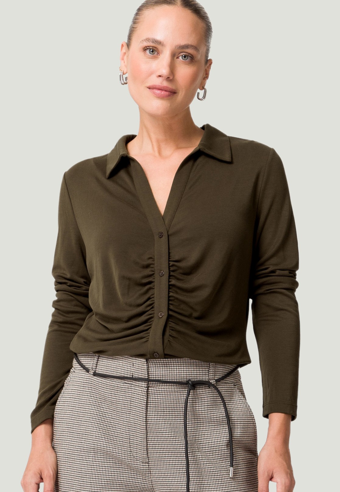 Shirt mit Raffung