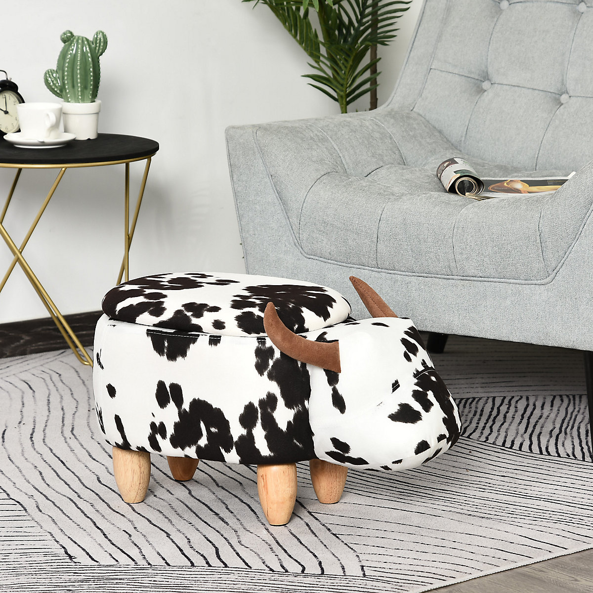 Kinderhocker im Kuh Design