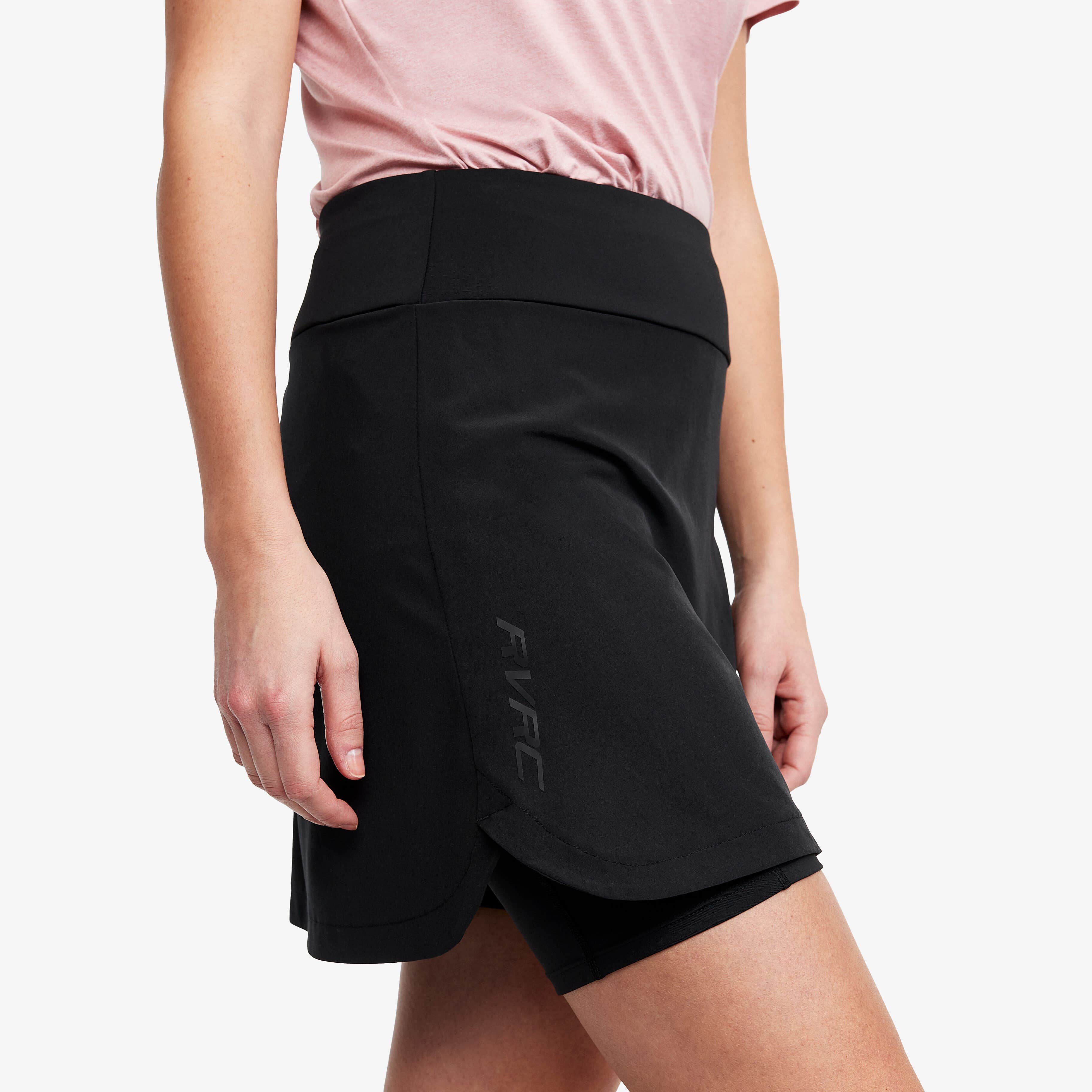 2-in-1 Skirt Femme Black