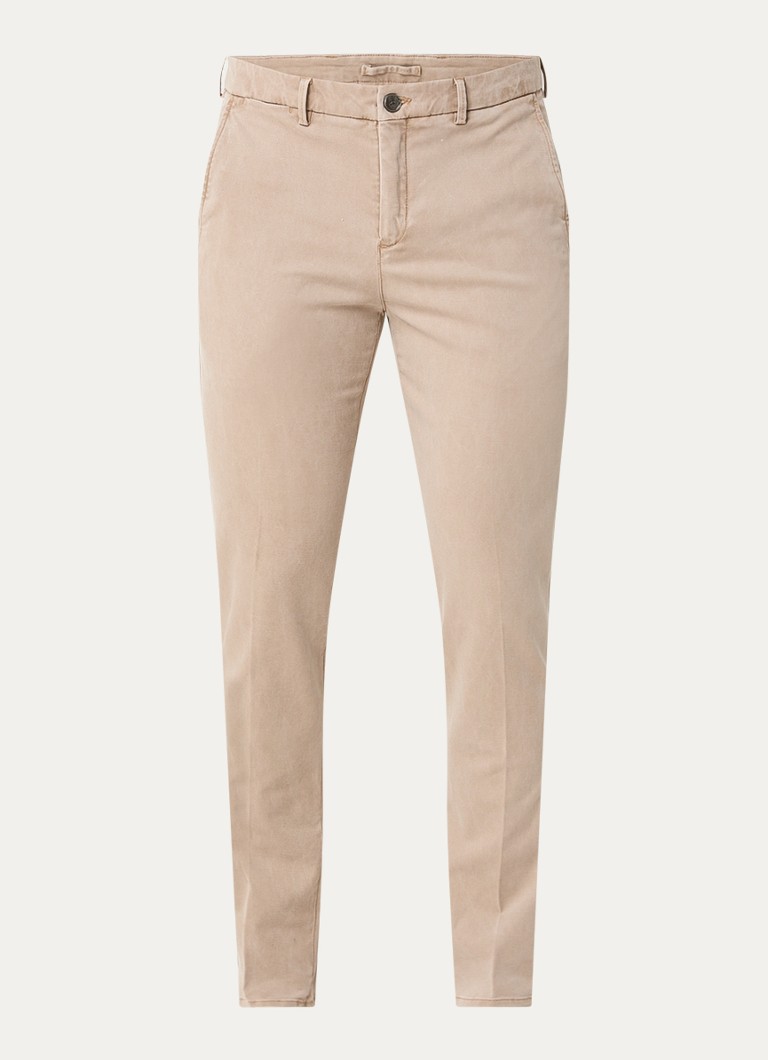 Pantaloni chino Profumo slim fit cu buzunare laterale