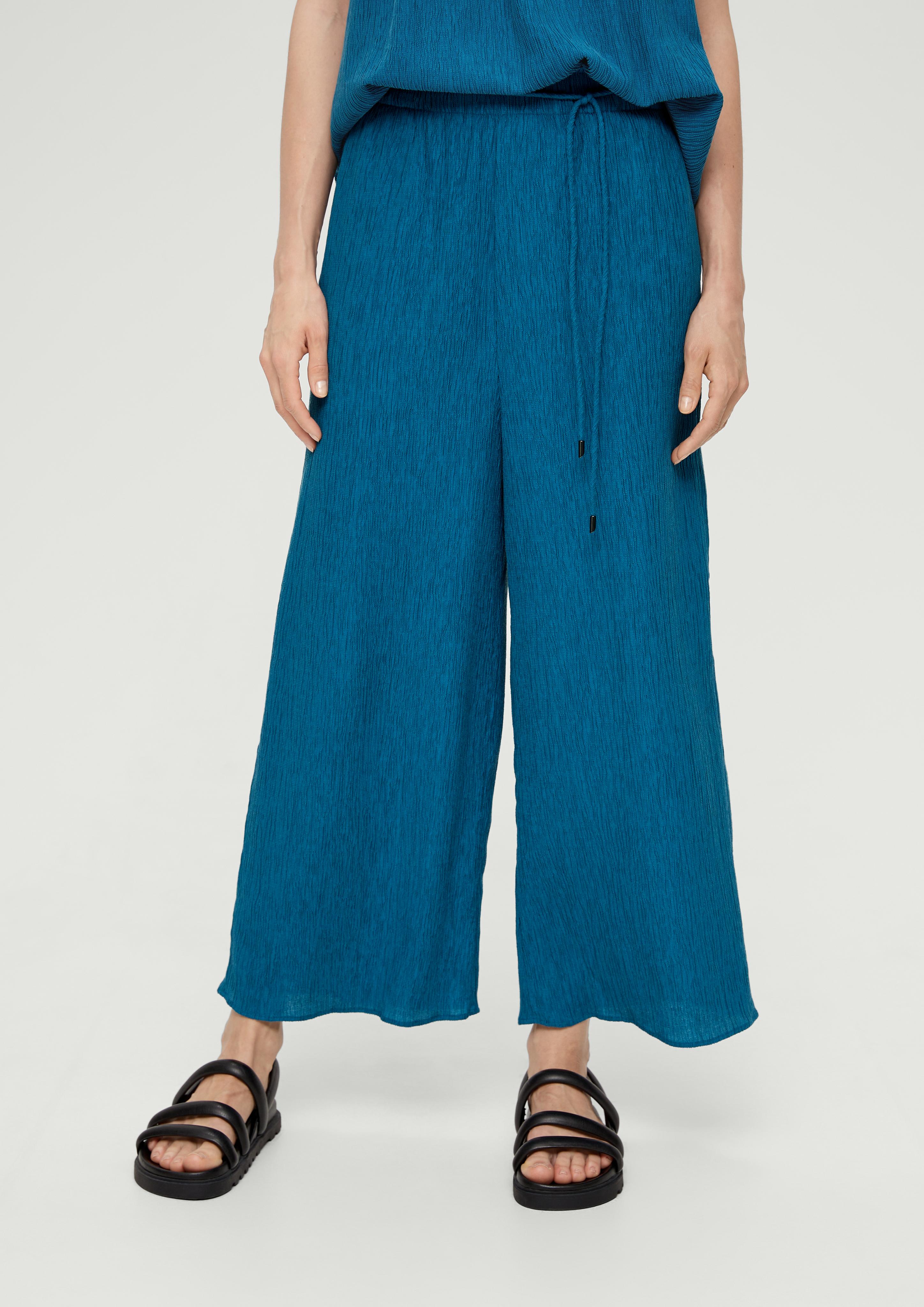 Loose: Culotte mit Crinkle-Struktur  2132314-6768