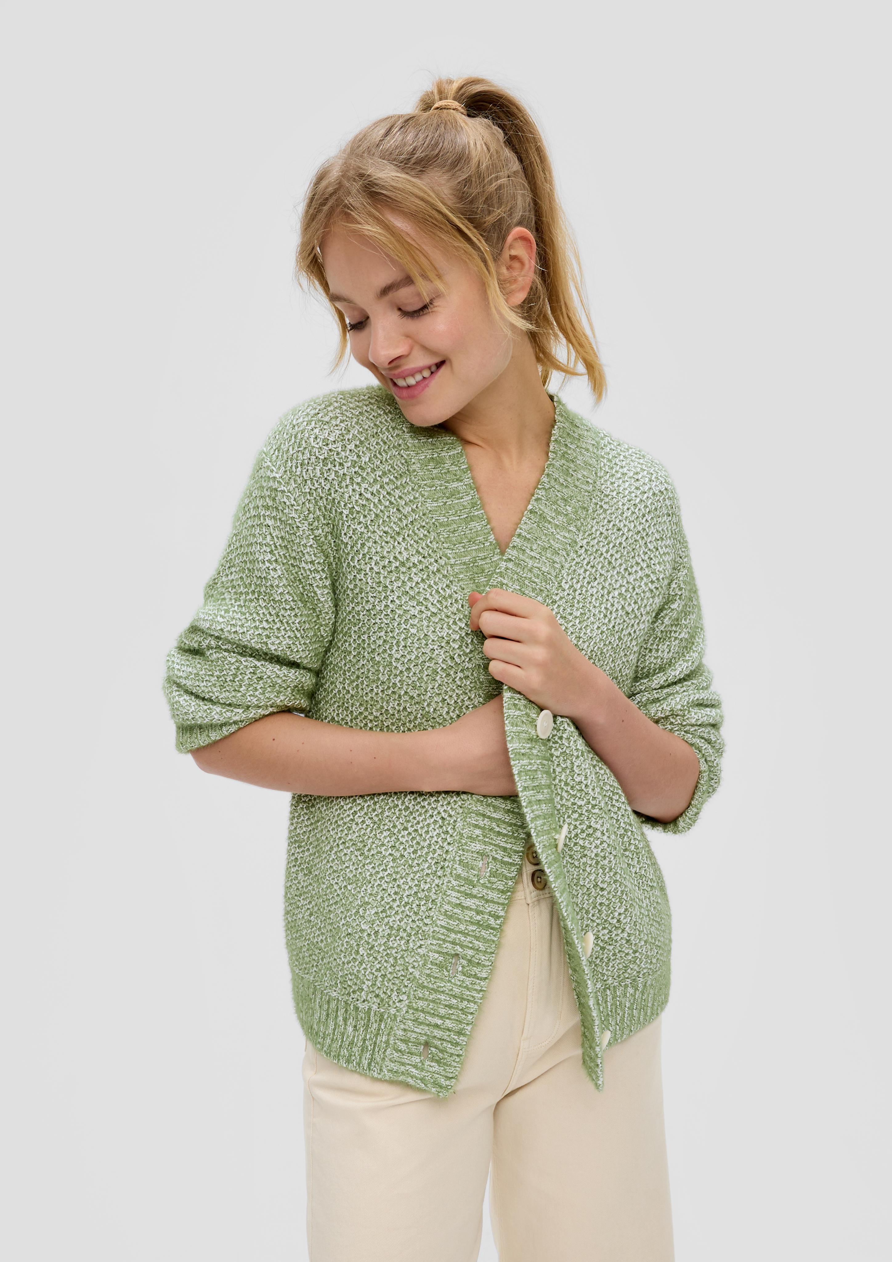 Strickjacke aus Baumwollmix  2135248-7834