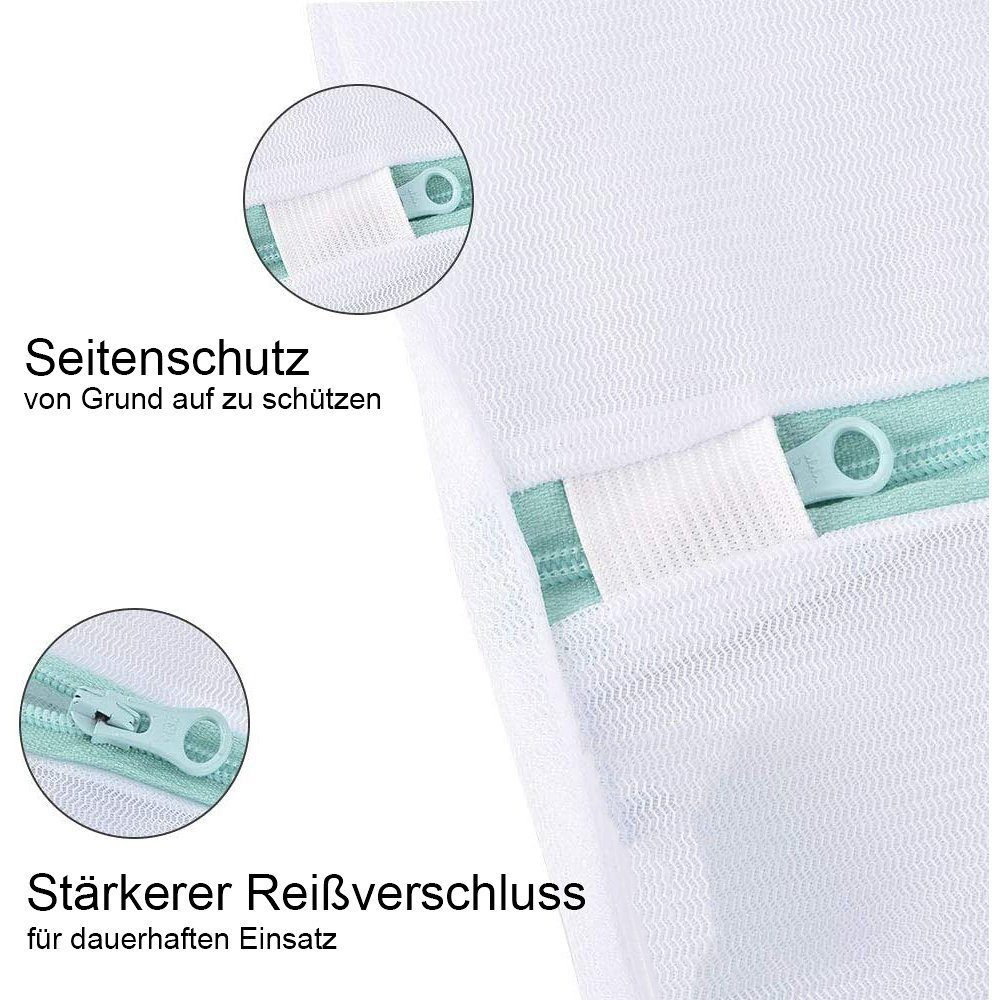 LENBEST Wäschesäckchen Wäschesack Groß, wiederverwendbar, mit Reißverschluss,(2-St)