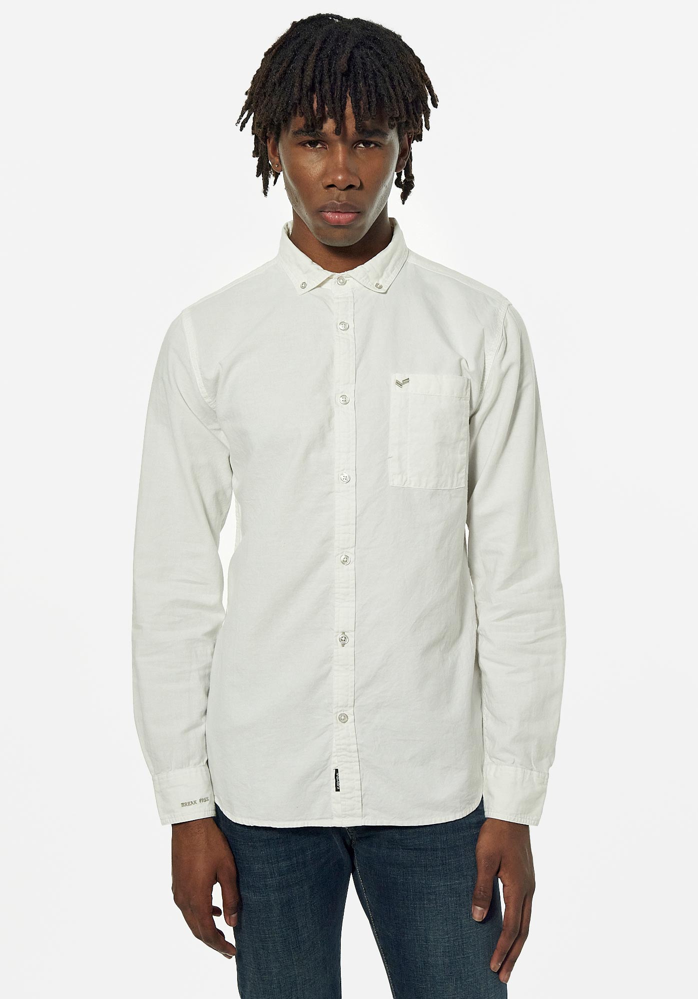 TOMEK  Chemise blanche Homme en 100% coton