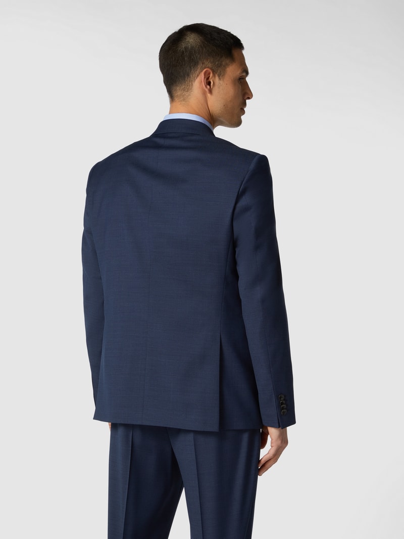 Modern Fit 2-Knopf-Sakko mit Schurwoll- und Stretch-Anteil Modell 'Finch' in blau