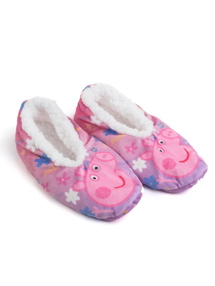 Peppa Pig Peppa Wutz Ballerinas Homesocks ABS Winter Hausschuhe gefüttert in pink günstig kaufen