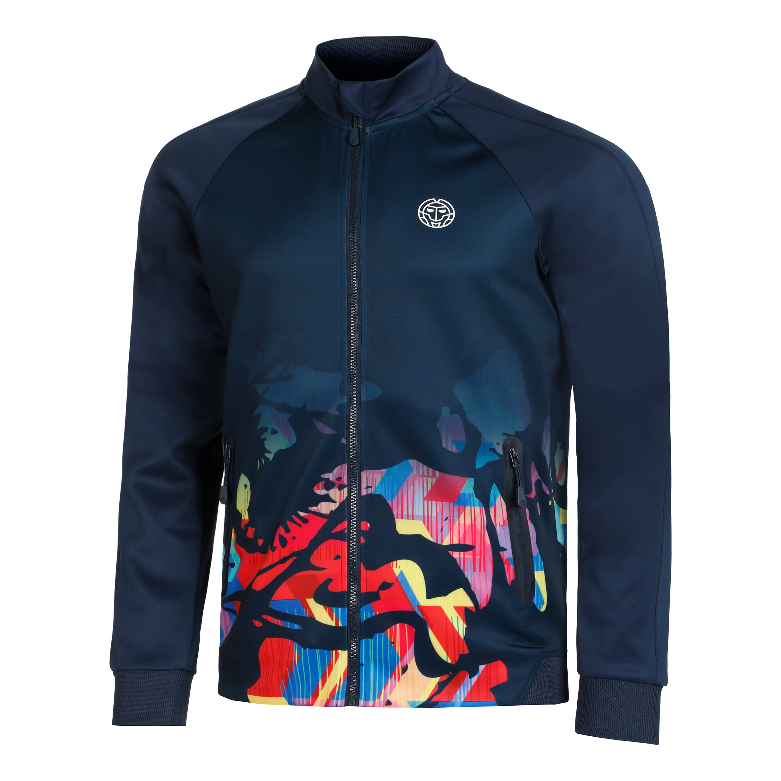 Wild Arts Printed Trainingsjacke Herren - Dunkelblau, Mehrfarbig
