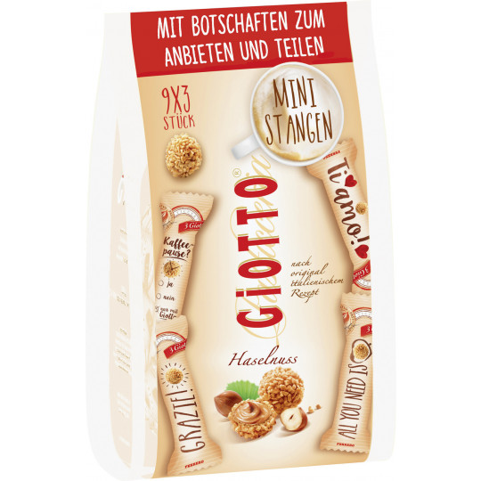 Giotto Haselnuss Mini-Stangen 116G