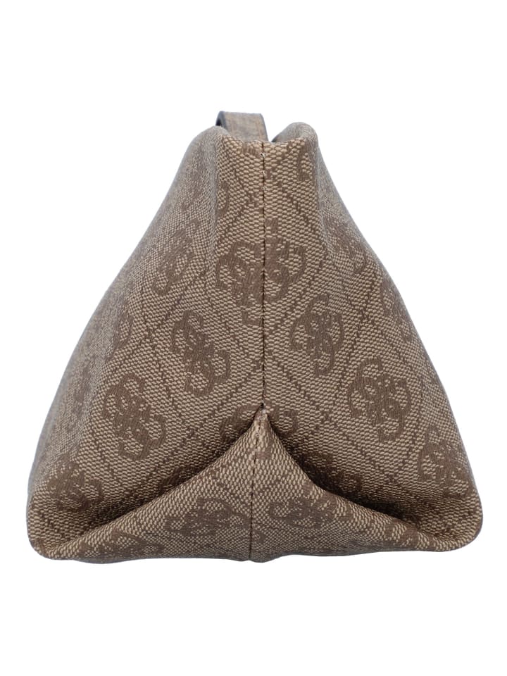 Guess Eco Evaine Kosmetiktasche 20 cm in latte logo-brown günstig kaufen onesize