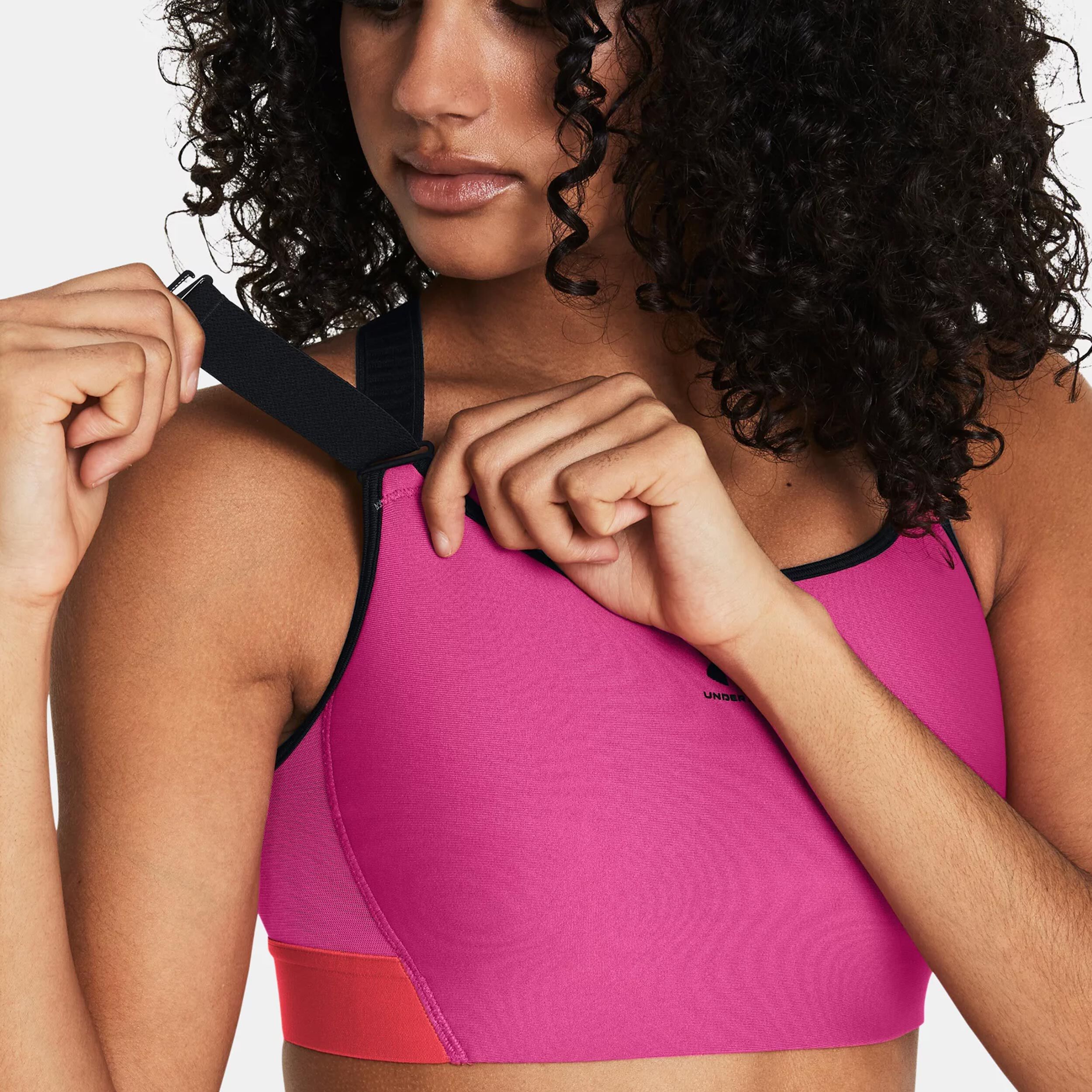 Heatgear Armour High Sport-BH Damen - Pink