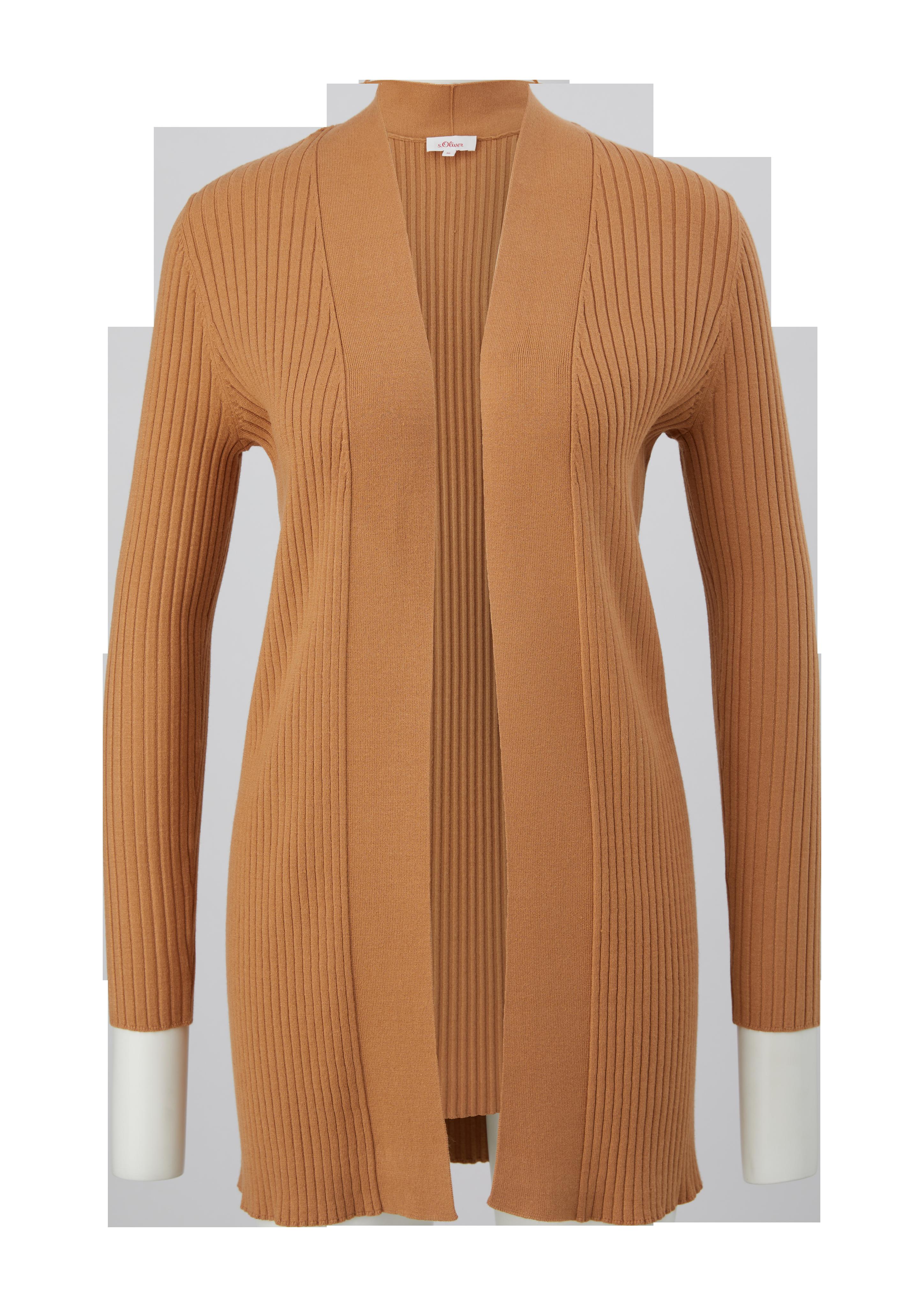 Strickjacke mit Rippstruktur  2124132-8469