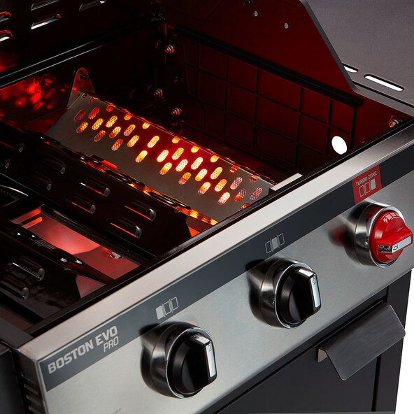 Gasgrill Boston EVO Pro 3 R Turbo, inkl. Wetterschutzhülle