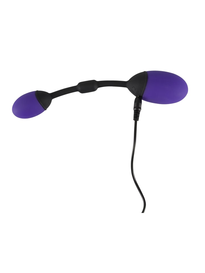 GoGasm vibrierende Liebeskugel Pussy & Ass Balls in lila günstig kaufen 21 cm
