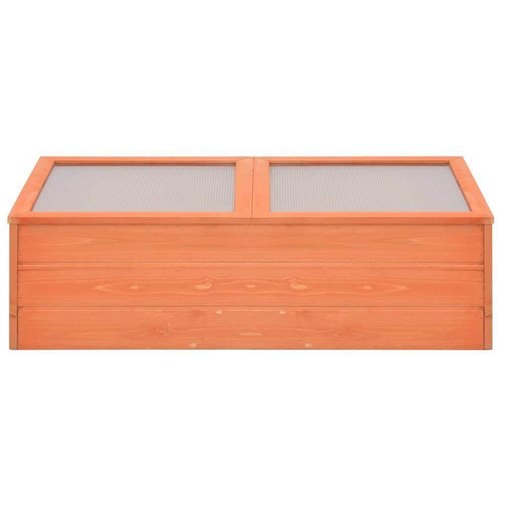 vidaXL Gewächshaus Anzucht Blumen Obst Gemüse Gewächshaus Holz 100x50x34 cm