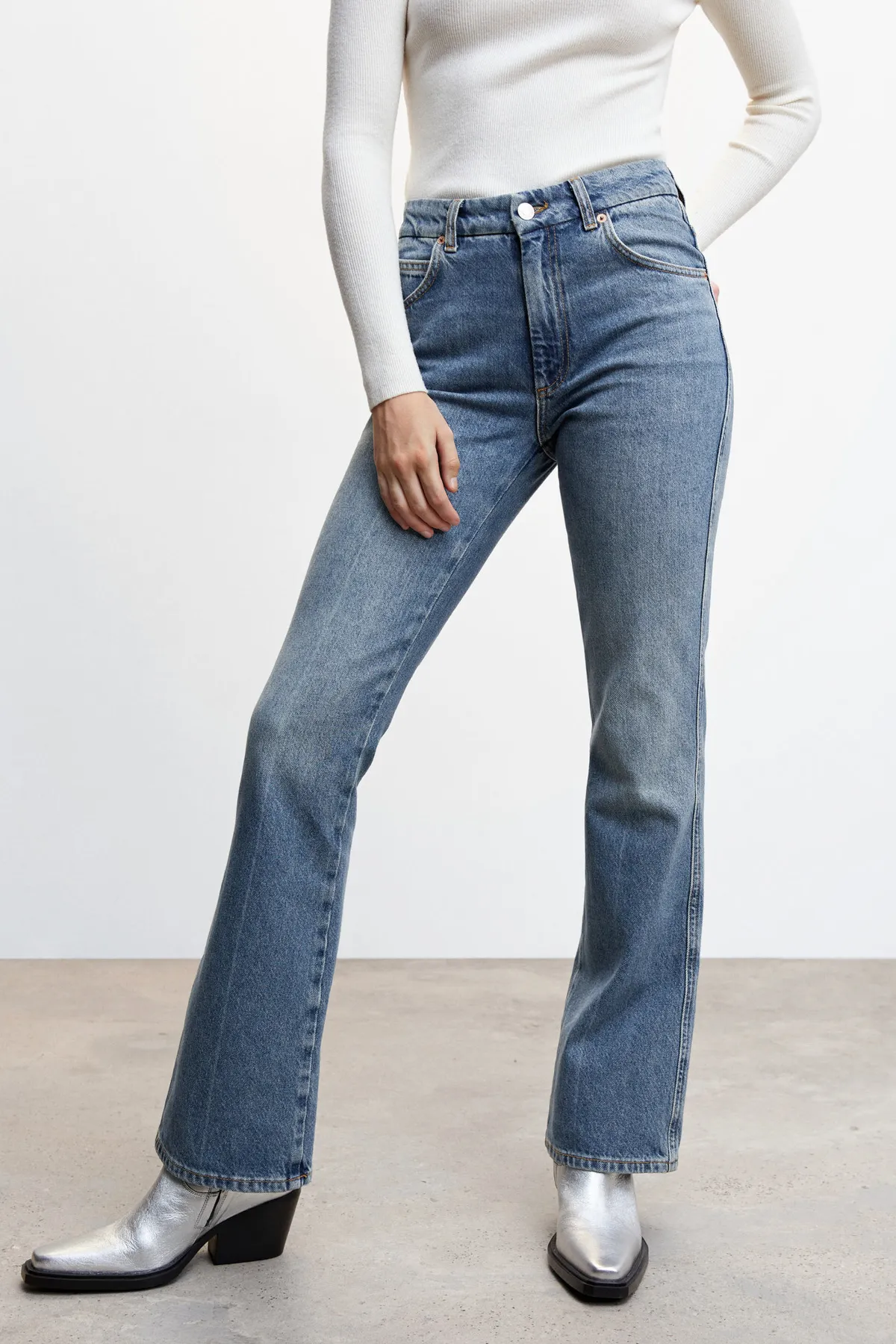 MANGO  37027765 Jeans Dunkel Vintage Blau