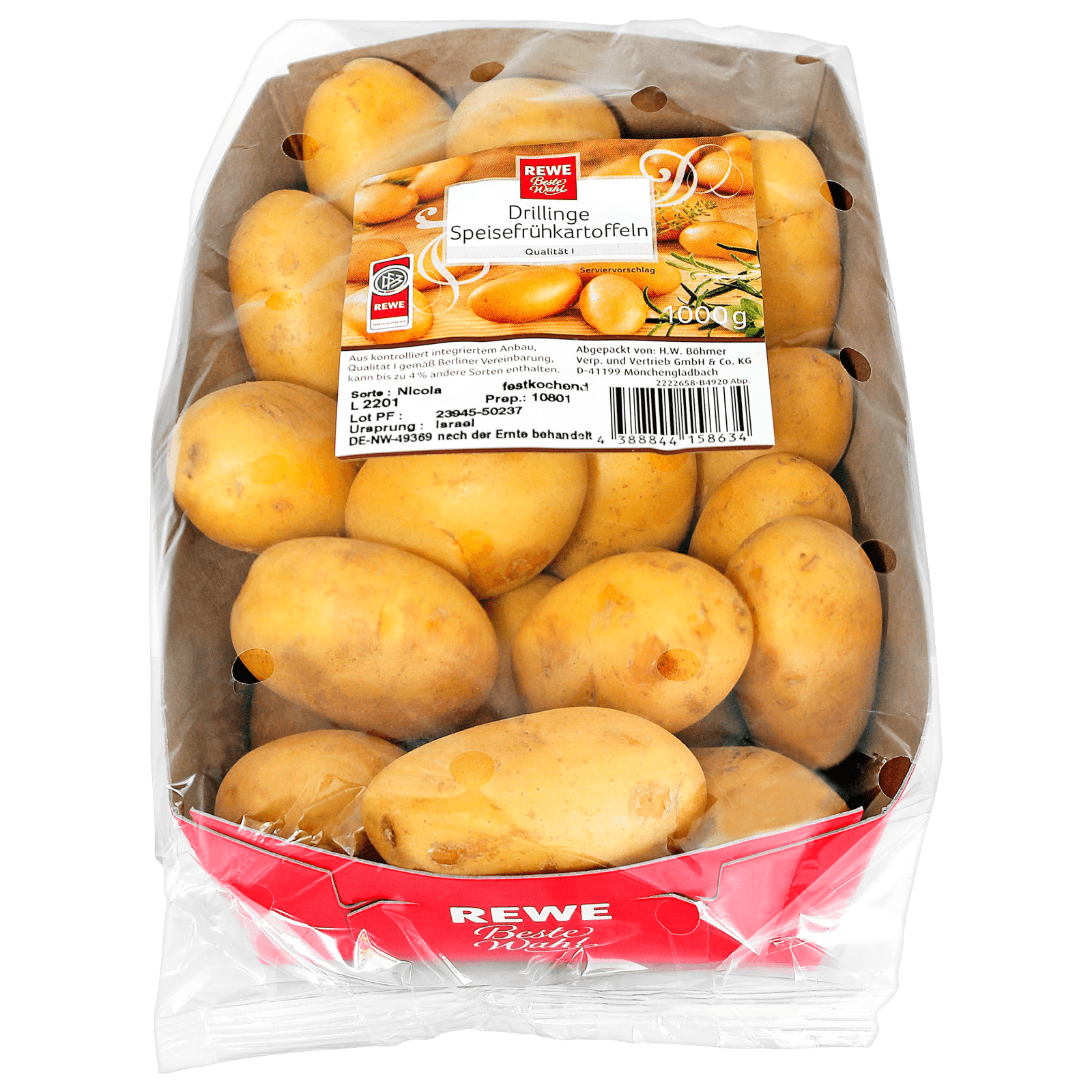 Kartoffeln Drillinge festkochend 1kg
