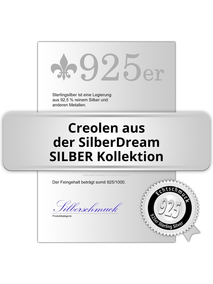 SilberDream Ohrringe Silber 925 Sterling Silber Creolen günstig kaufen onesize