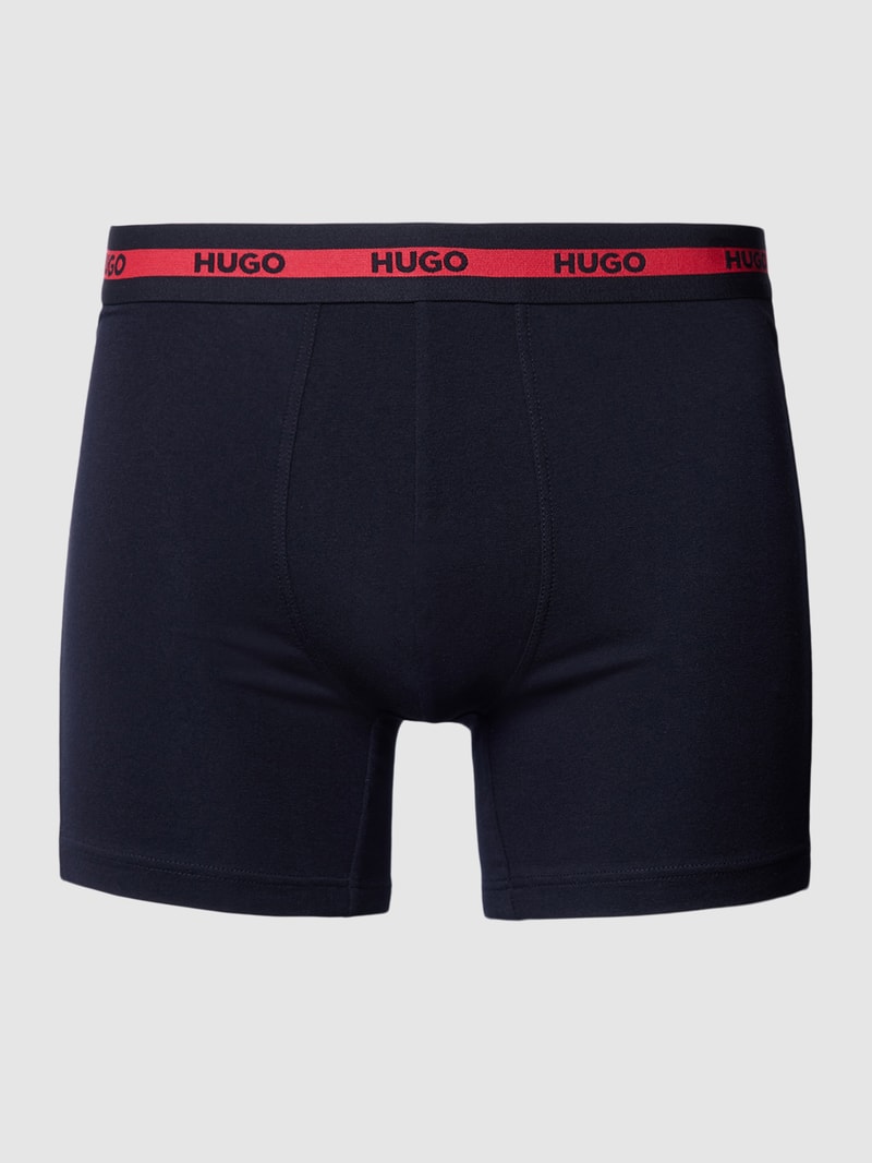 Boxershorts mit elastischem Logo-Bund im 3er-Pack in schwarz