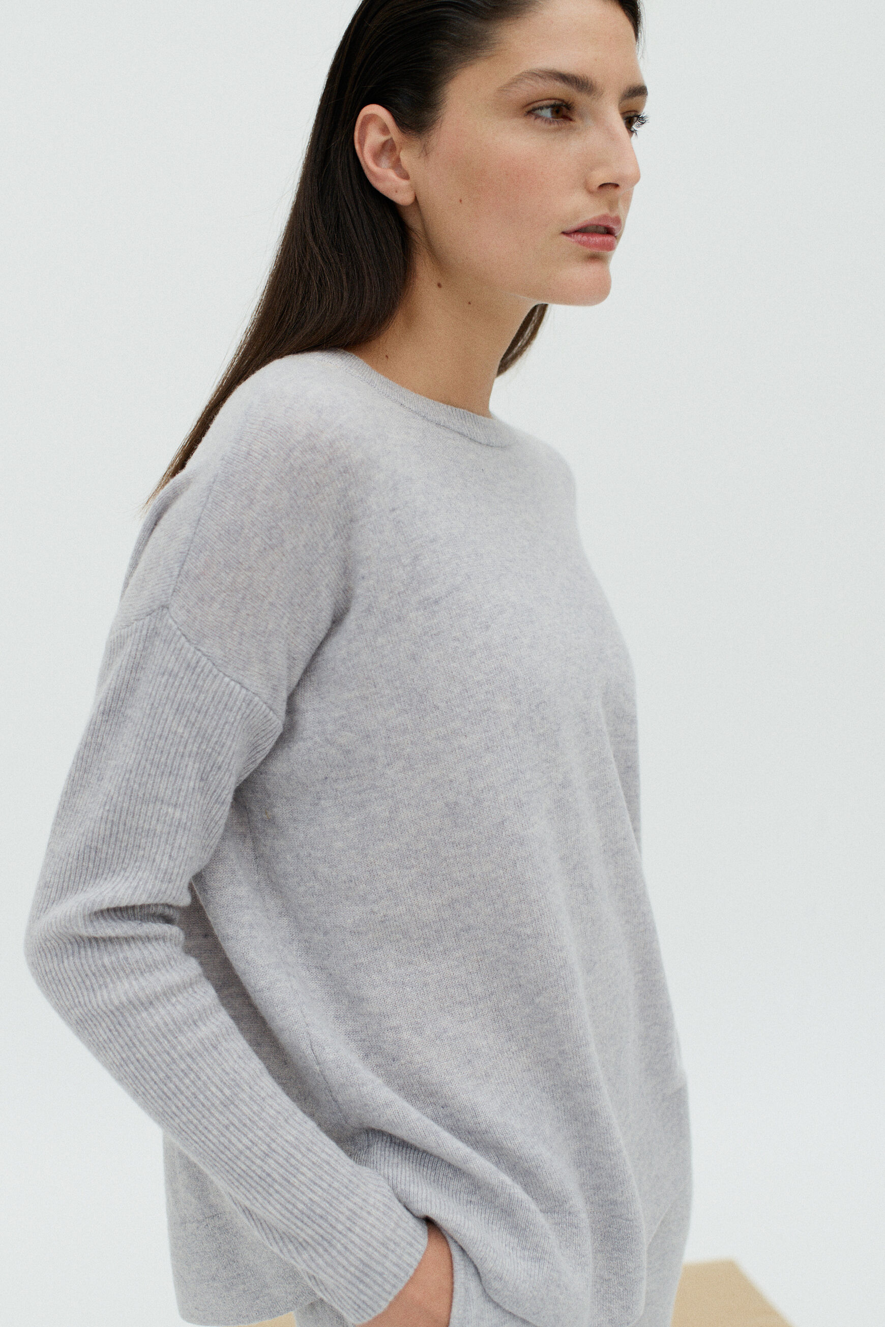 pull gabriela gris clair femme