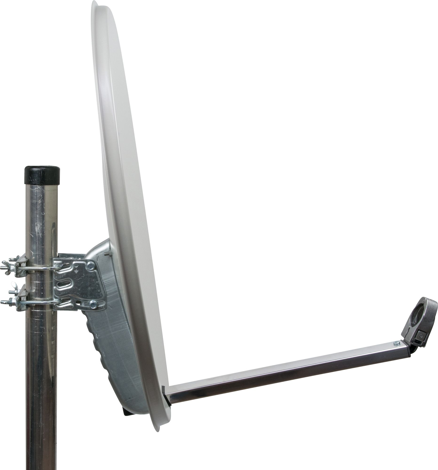 Schwaiger SPI621 hellgrauer 65 cm Alu-Spiegel