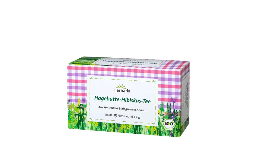 Herbaria Hagebutte-Hibiskus-Tee bio 15 Filterbeutel 30 g
