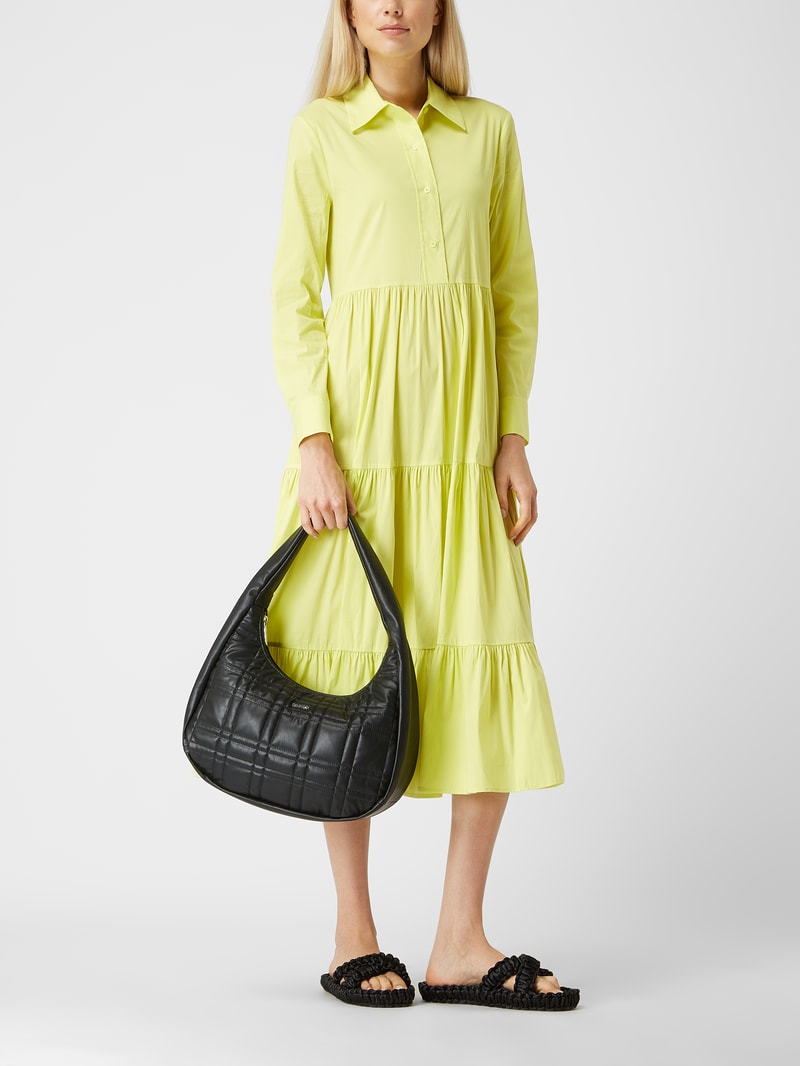 Hobo Bag in Leder-Optik in schwarz