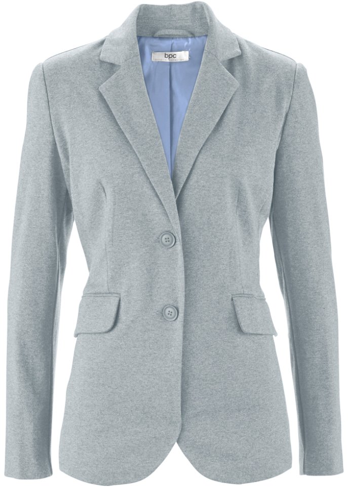 Baumwoll Jersey-Blazer, tailliert