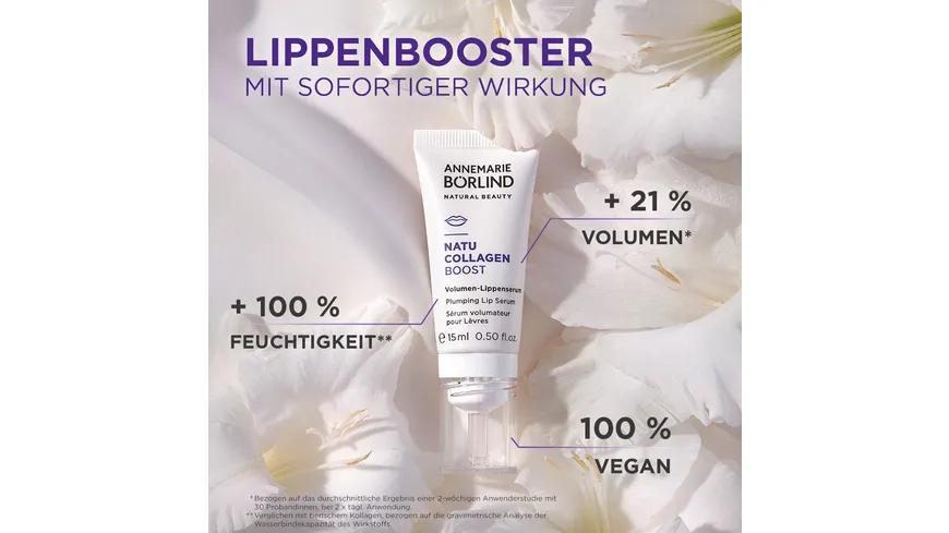 ANNEMARIE BÖRLIND Natucollagen Boost Volumen-Lippenserum 15 ml