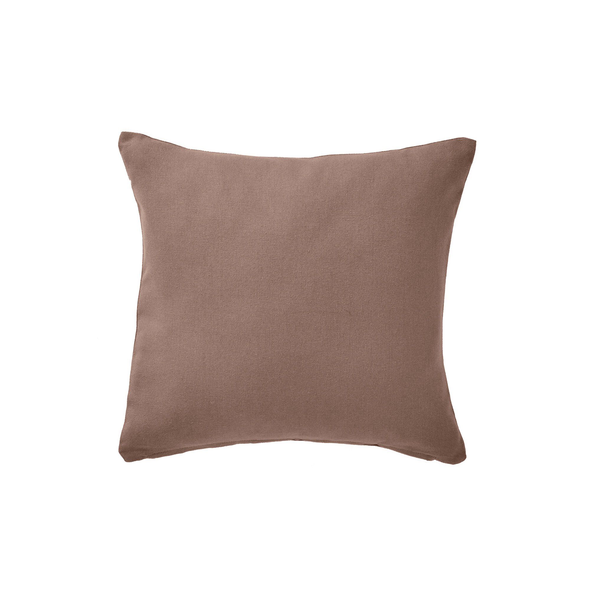 Housse de coussin unie bachette