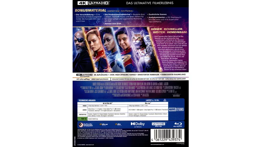 The Marvels - Steelbook  (4K Ultra HD) (+ Blu-ray)