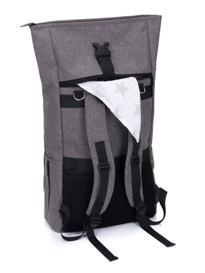 fillikid Wickelrucksack Dublin Exclusiv in Grau Melange günstig kaufen onesize